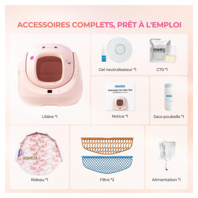 Catlink Baymax 70L - Accessoires inclus