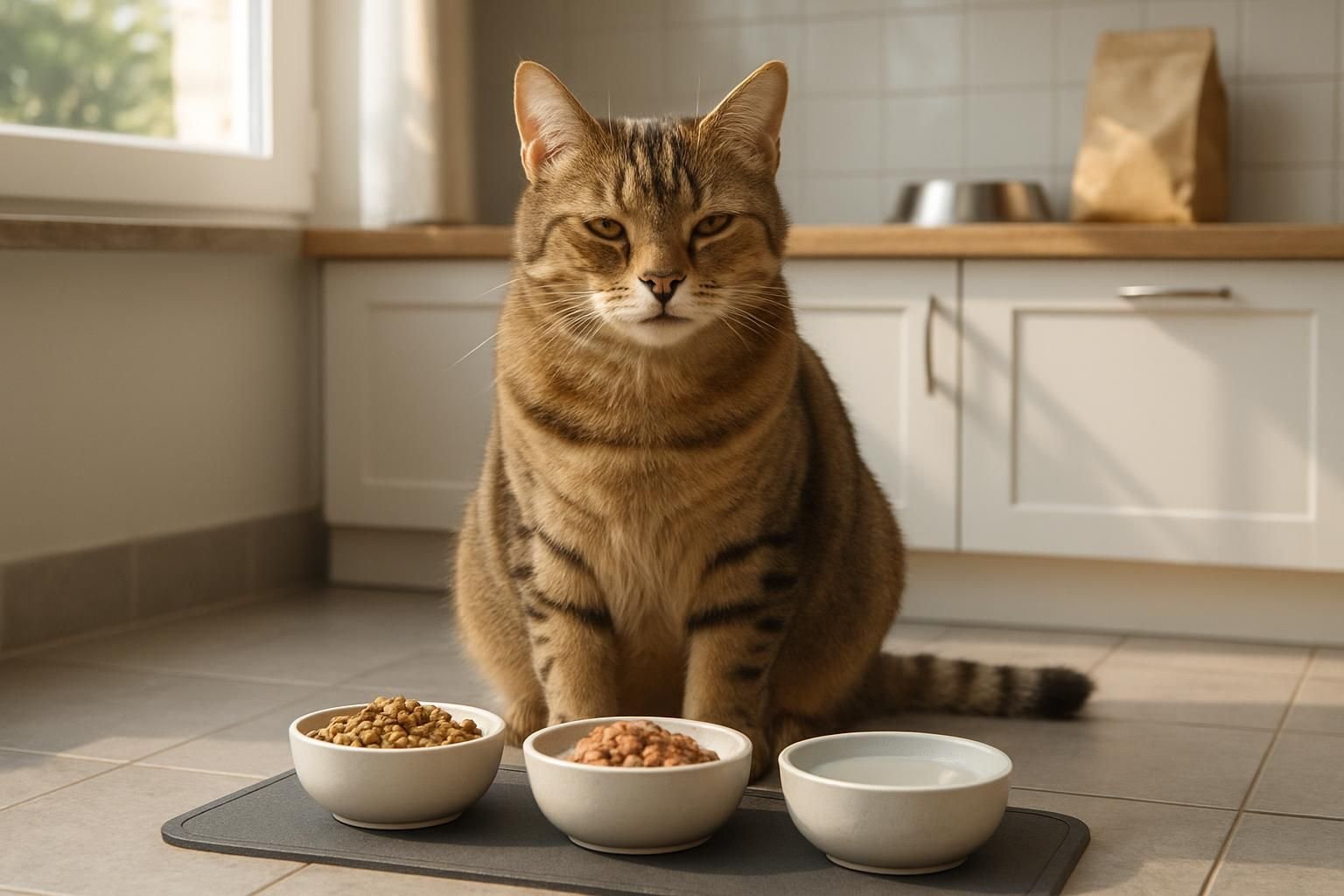 Combien de repas par jour pour un chat ?