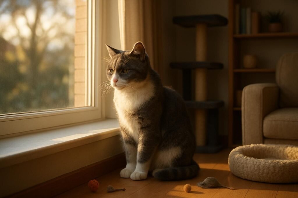 Découvrez des conseils pratiques pour gérer la solitude de votre chat lorsqu'il reste seul toute la journée et améliorer son bien-être au quotidien.