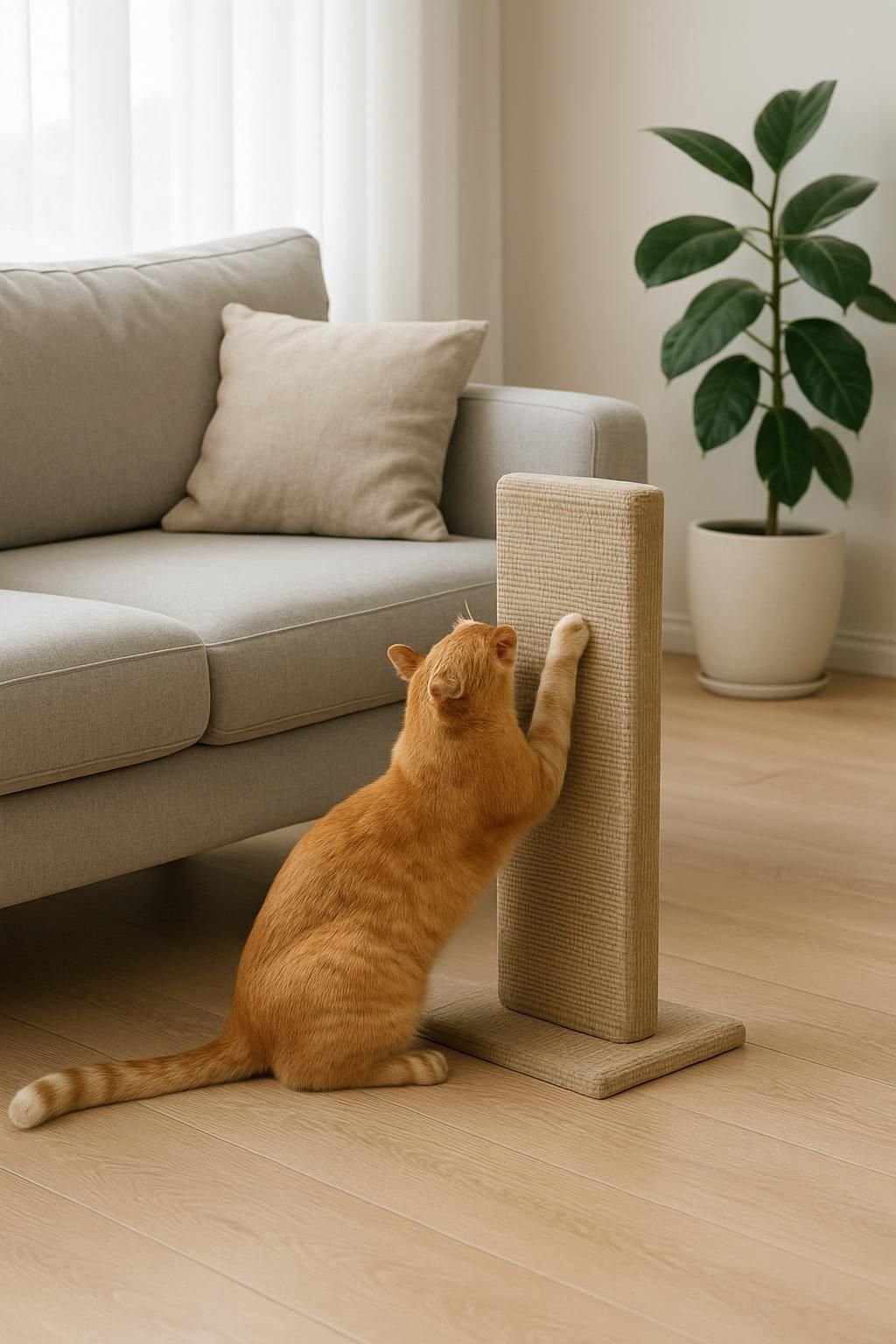 Découvrez pourquoi votre chat fait ses griffes sur le canapé et comment protéger vos meubles tout en respectant ses besoins naturels.