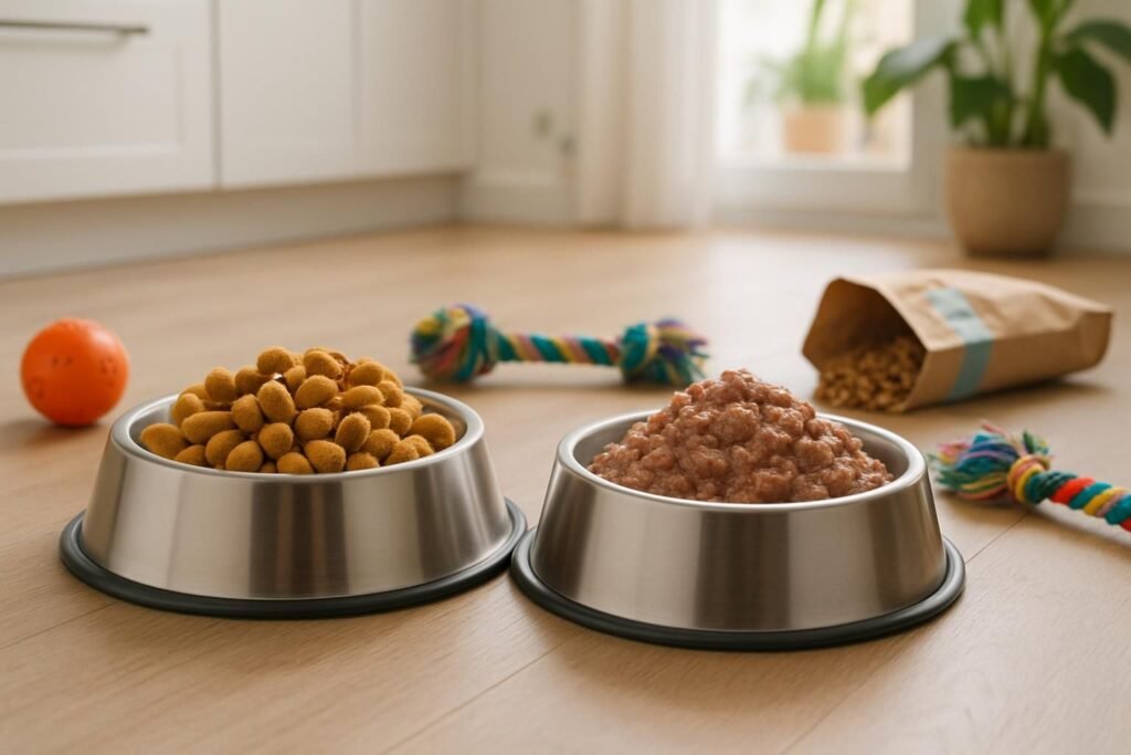 Découvrez les avantages des croquettes et de la pâtée pour choisir l'alimentation idéale de votre animal de compagnie.