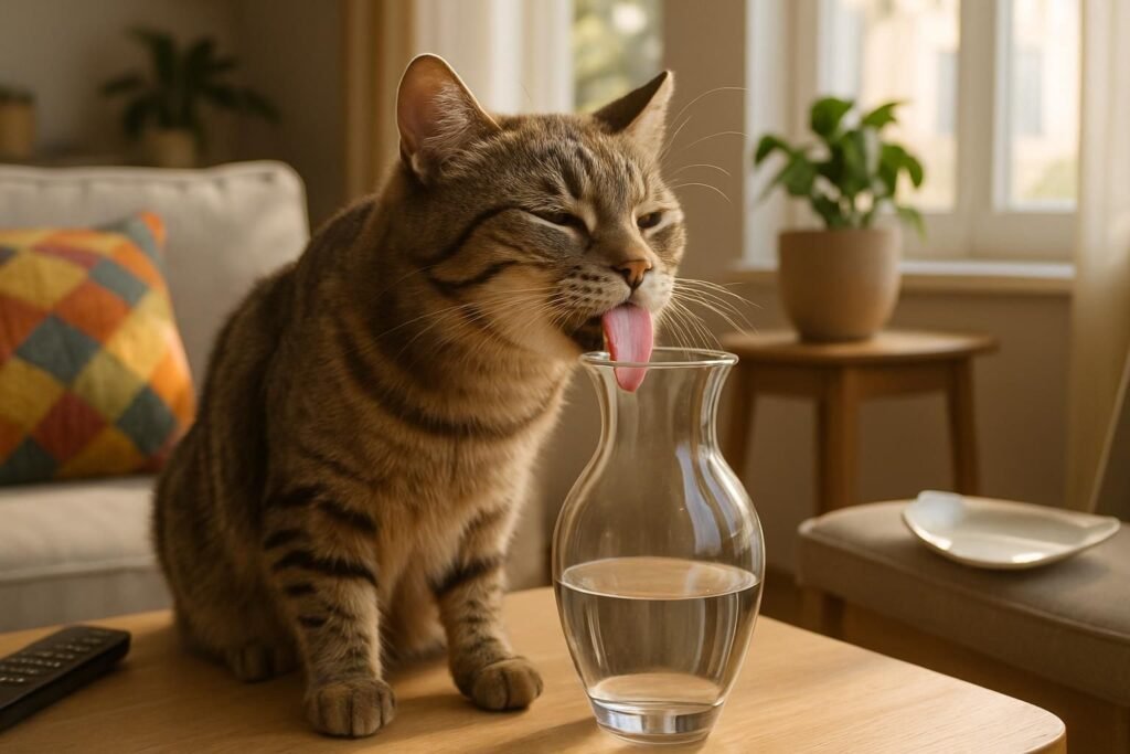 Découvrez pourquoi votre chat lèche tout autour de lui et ce que cela signifie pour son comportement et sa santé.