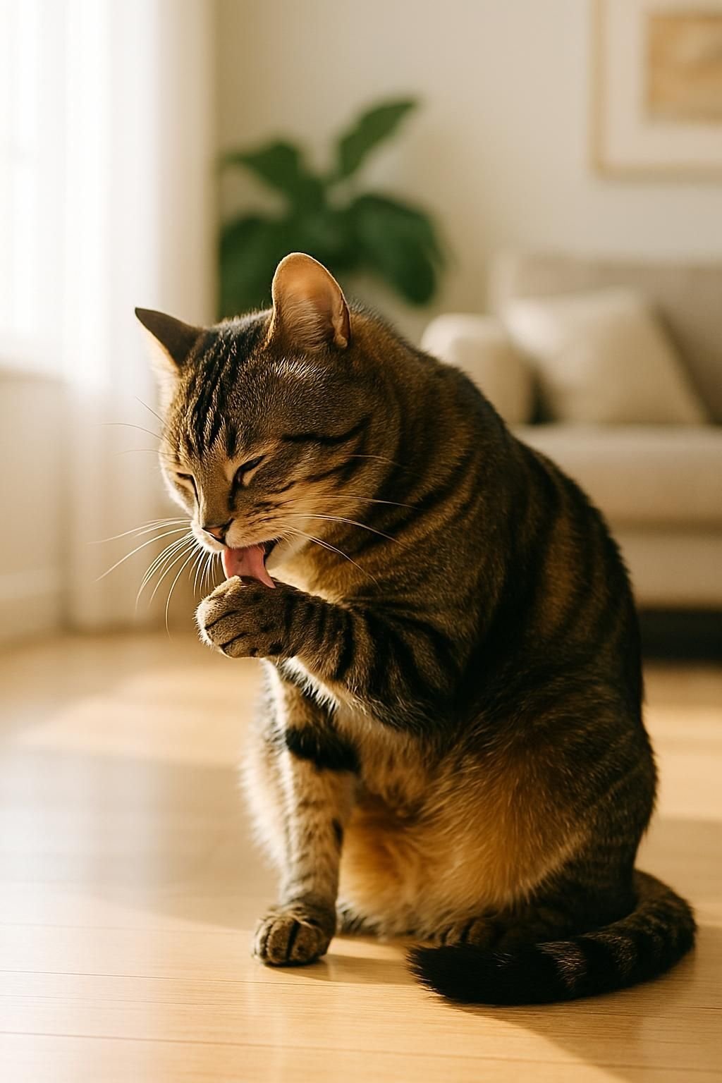 Découvrez pourquoi votre chat lèche tout autour de lui et comment interpréter ce comportement. Conseils et explications pour mieux comprendre votre compagnon félin.