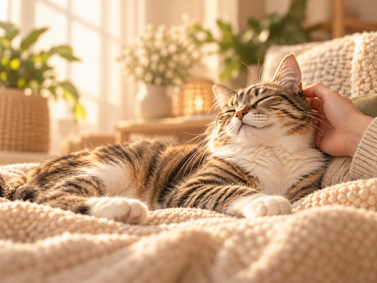 Chat détendu pour la rubrique santé et bien-être