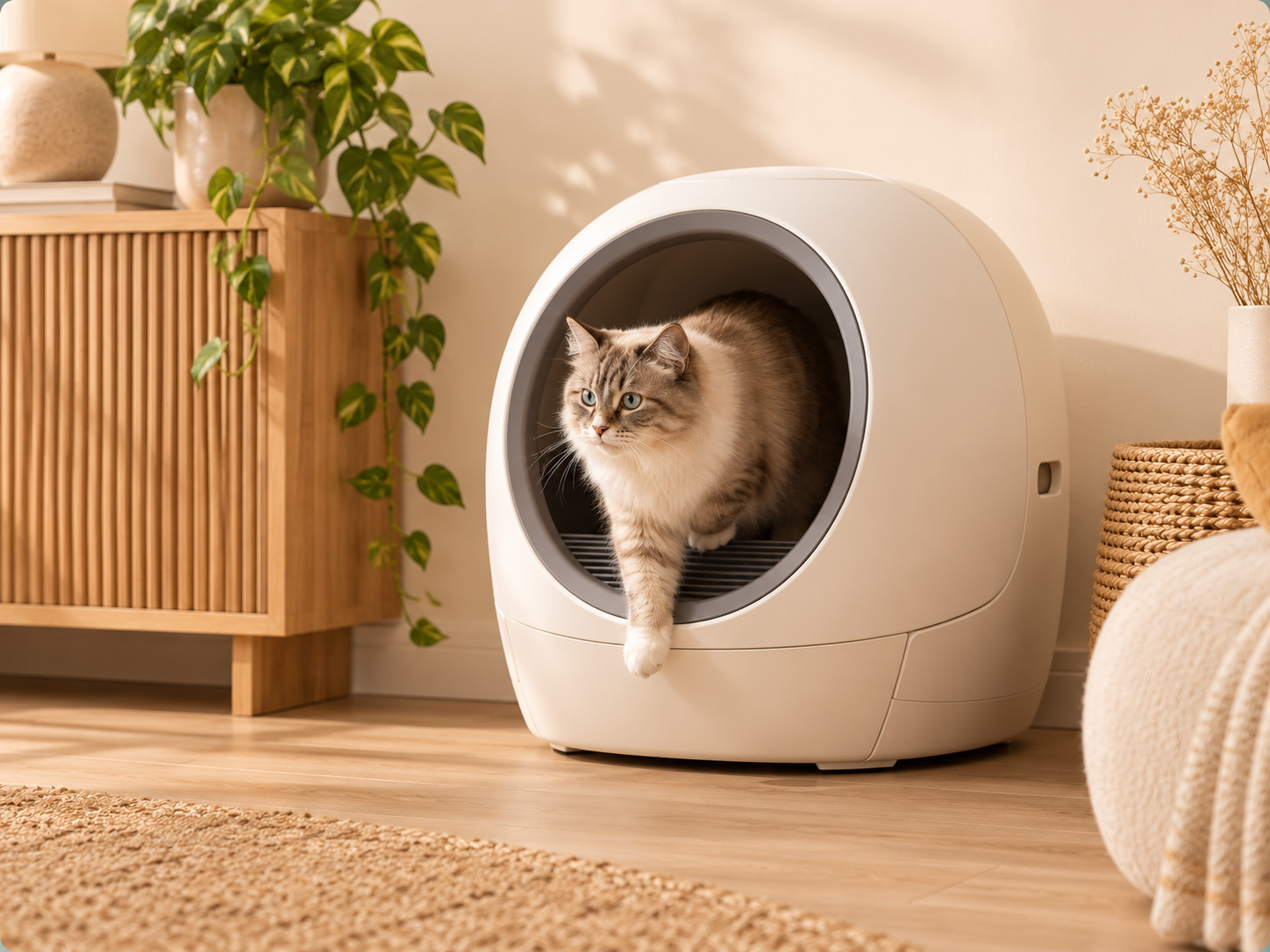 Litière automatique pour chat