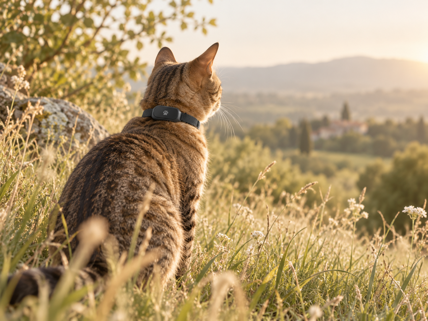 Chat explorateur équipé d'un GPS